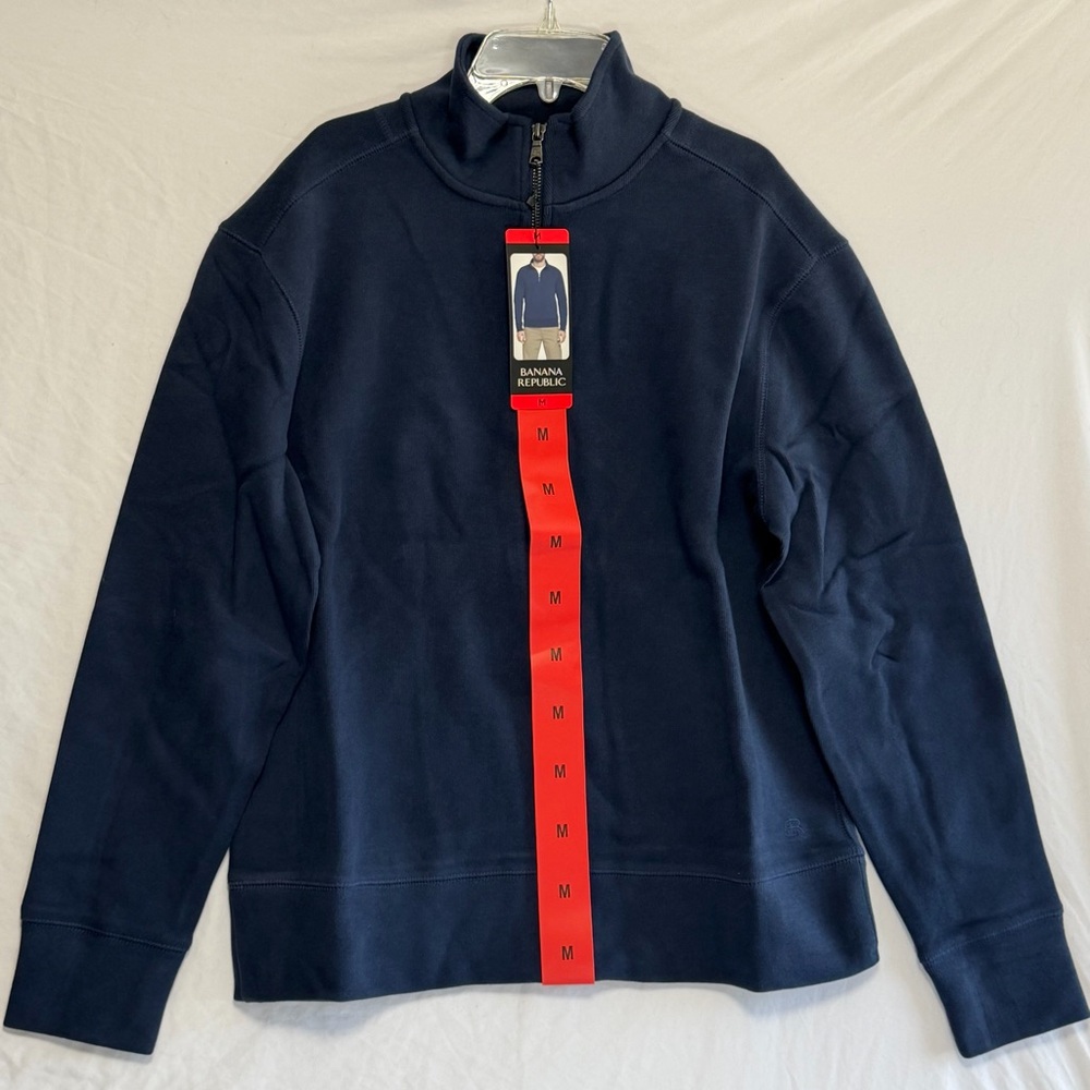 Banana Republic Quarter zip Pullover Sweater Blue Men’s Medium